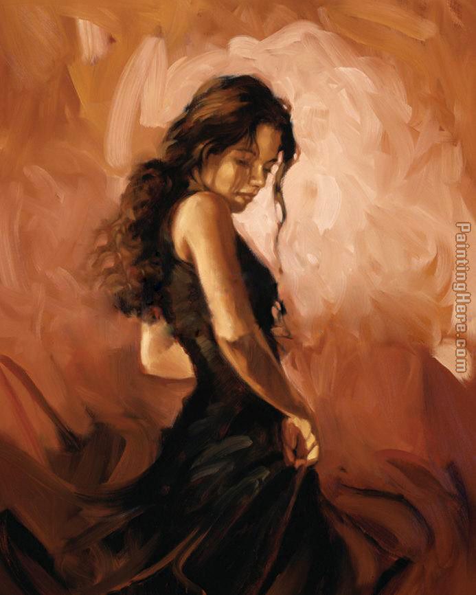 Carmen painting - Flamenco Dancer Carmen art painting